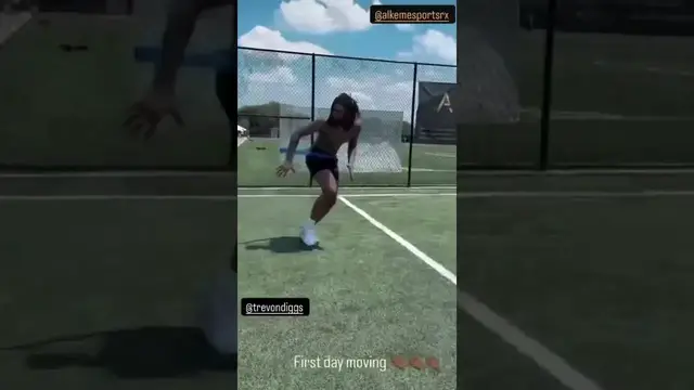 'Video thumbnail for (471) trevon diggs recovery: first day moving post-injury'