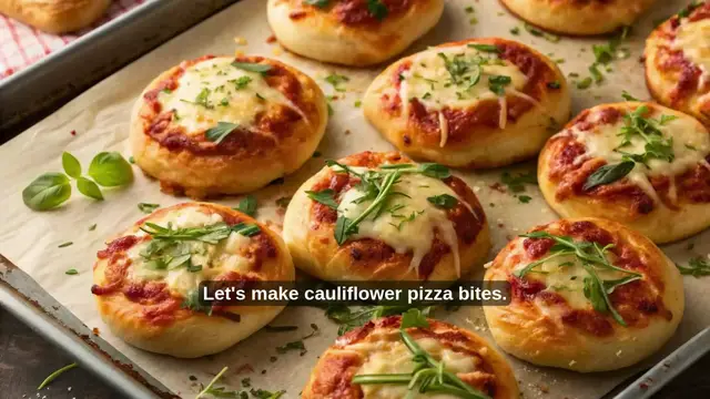 'Video thumbnail for Cauliflower Pizza Bites | Low-Carb, Cheesy & So Good!'