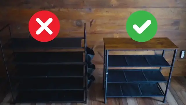'Video thumbnail for Vasagle Shoe Rack Versus Oyrel Shoe Rack'