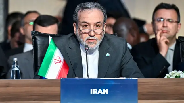 'Video thumbnail for Iran's FM says he’s heading to Russia for ‘serious consultations’ with Putin'