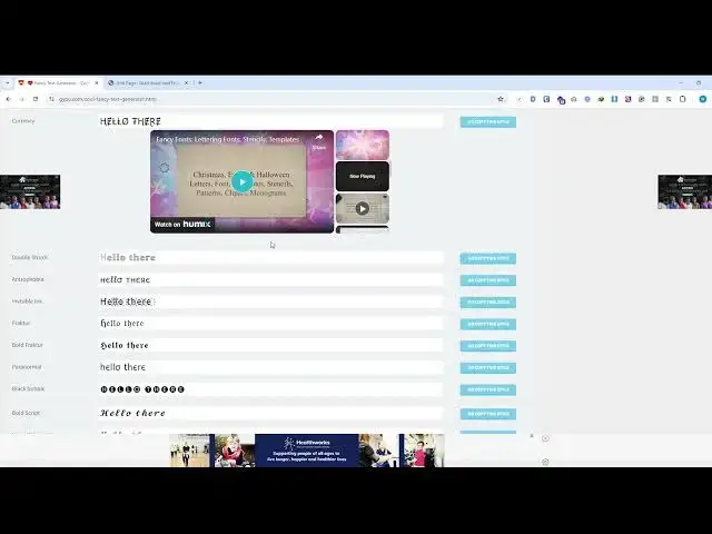'Video thumbnail for How to Generate Cool Fancy Text for Your Website with GYPU'
