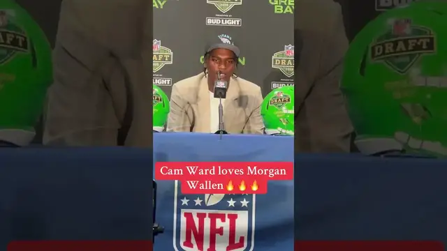 'Video thumbnail for (182) titans qb cam ward loves morgan wallen music'