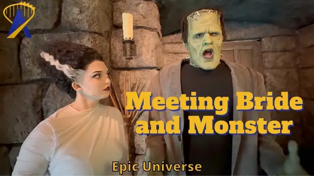 'Video thumbnail for Asking The Bride and Frankenstein's Monster Their Ages in Dark Universe'
