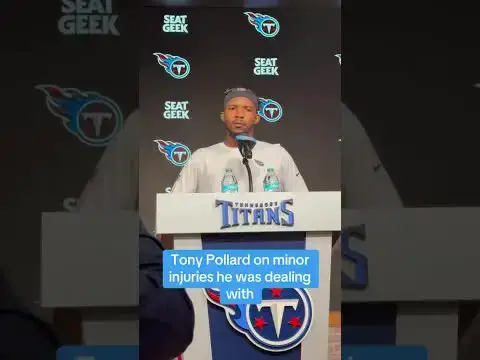 'Video thumbnail for #Titans RB Tony Pollard is “feeling good and ready to go”. #tennesseetitans #atozsports #nfl #rbs'