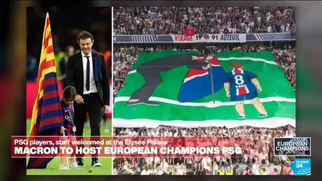 'Video thumbnail for PSG fans play tribute to Luis Enrique and his daughter Xana in Munich'