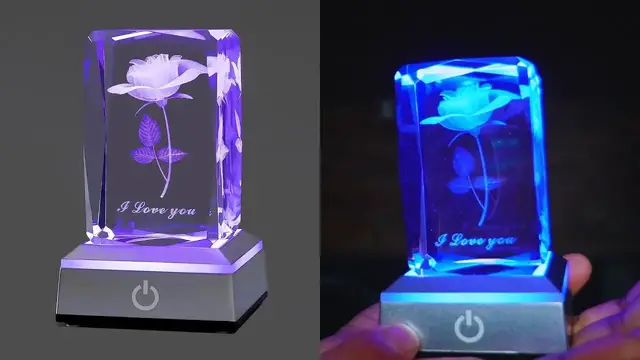 'Video thumbnail for What To Expect With Hochance 3D Rose Crystal Multicolor Nightlight'