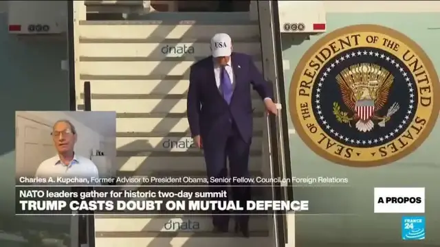 'Video thumbnail for World 'hems Donald Trump in' - analyst predicts US President will stand by Article 5'
