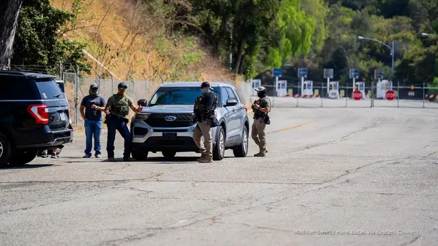 'Video thumbnail for Dodgers, DHS clash over federal agents’ presence in stadium parking lot'