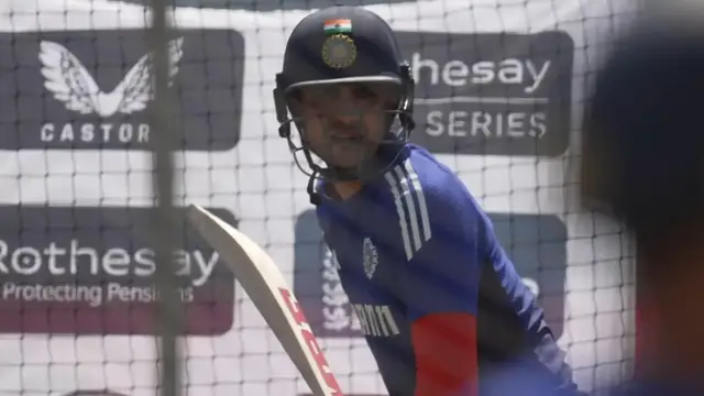 'Video thumbnail for India continue preps for first Test with England at Headingley'