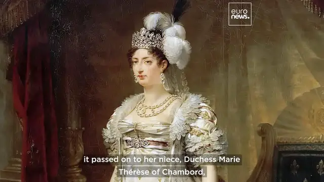 'Video thumbnail for A pink diamond ring that once belonged to Marie Antoinette's daughter is going up for auction'