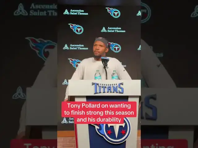 'Video thumbnail for #Titans RB Tony Pollard wants to prove he can be effective for the entire season. #tennesseetitans'