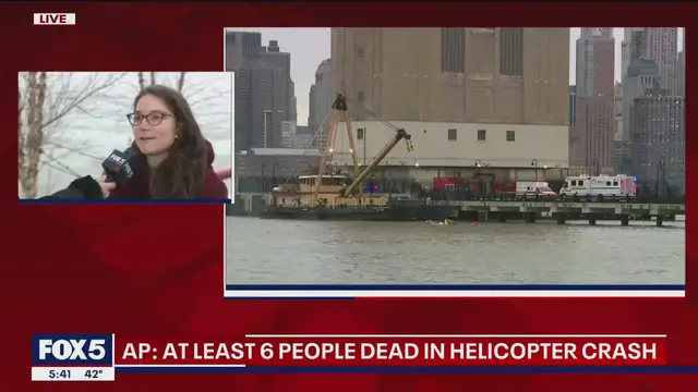 'Video thumbnail for Witness describes Hudson River helicopter crash'
