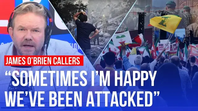 'Video thumbnail for Iranian callers give James O'Brien their views on 'regime change' | LBC'