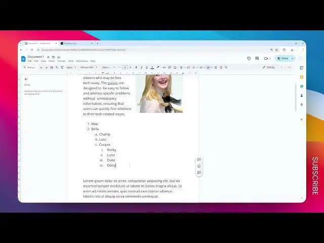 'Video thumbnail for How to Edit, Restart, or Continue a Numbered List in Google Docs'