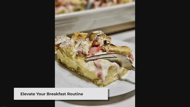 'Video thumbnail for Strawberry Cheesecake French Toast Casserole'