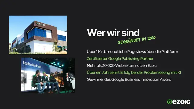 'Video thumbnail for Ezoic - Die Komplettlösung für Online-Publisher zur Optimierung von Webseiten'