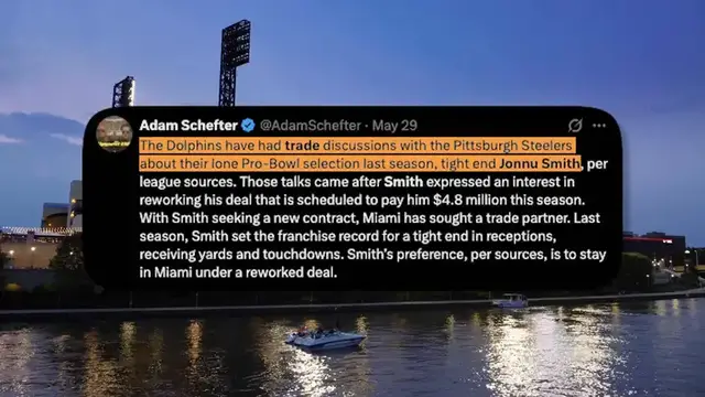 'Video thumbnail for The Steelers are DEFINITELY adding another weapon before the season starts'