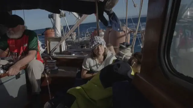 'Video thumbnail for Freedom Flotilla on its way to Gaza as critics call for ship to sink'