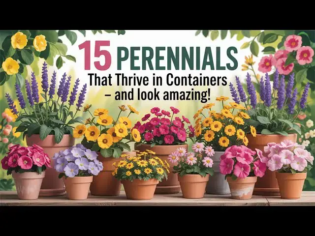 'Video thumbnail for 15 Perennials That THRIVE in Containers – And Look Amazing!!'