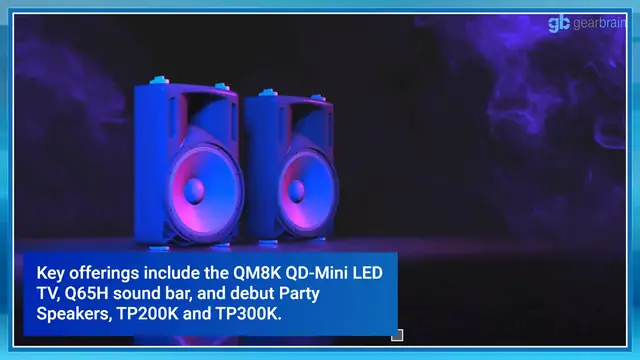 'Video thumbnail for TCL Unveils 2025 Home Theater Lineup with QM8K TV, Party Speakers, and More'
