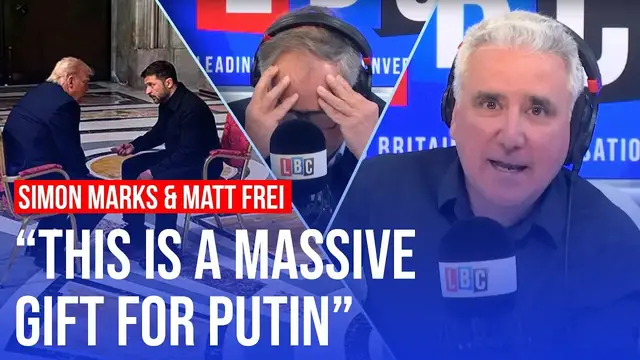 'Video thumbnail for 'He's being asked to give up everything': Trump and Zelenskyy meet in the Vatican | LBC'