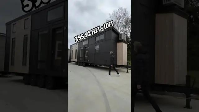 'Video thumbnail for Touring a 395 Square Foot Tiny Home with a 100 sq ft loft #hometour #interiordesign #home'