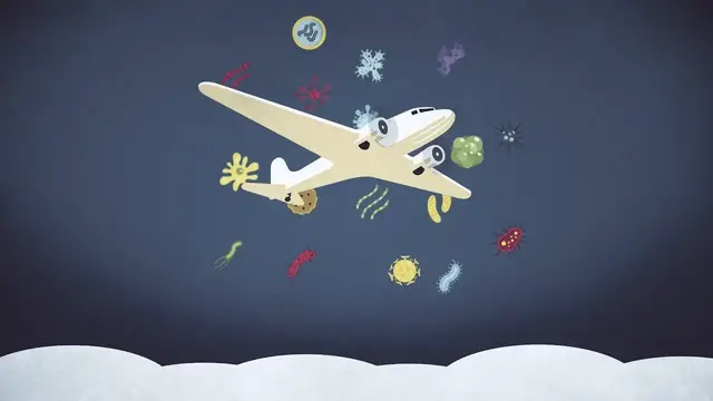 'Video thumbnail for The surprising — and often gross — way germs spread during air travel'