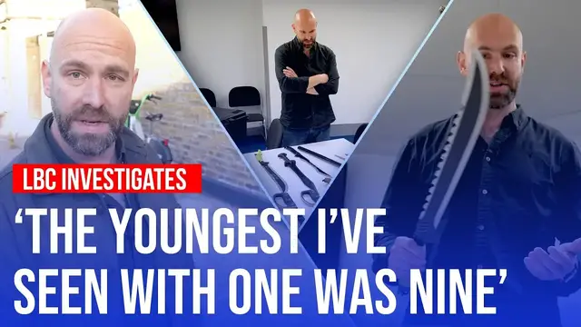'Video thumbnail for The chilling reality of knives in UK schools | LBC exclusive'