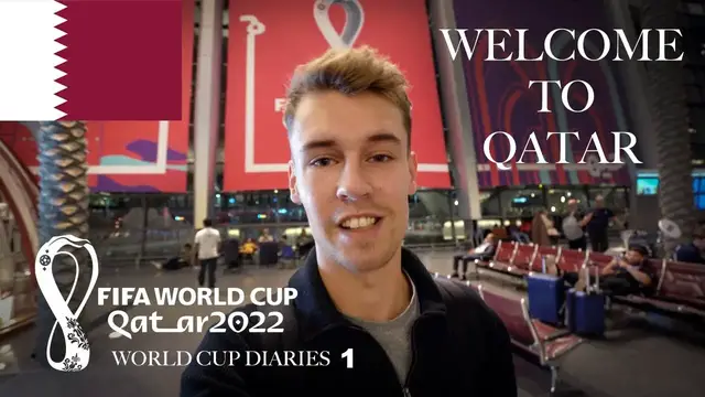 'Video thumbnail for finally ARRIVING at the WORLD CUP in QATAR'
