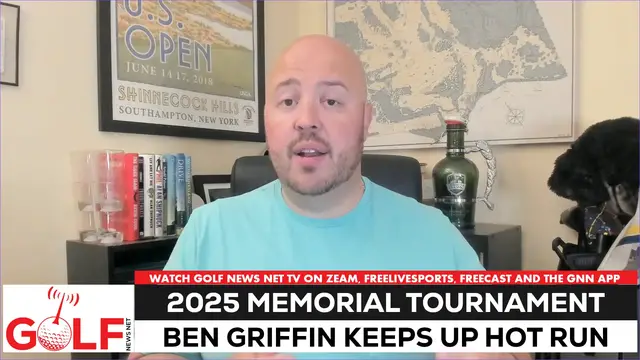 'Video thumbnail for Ben Griffin looks to continue hot run with Memorial lead'