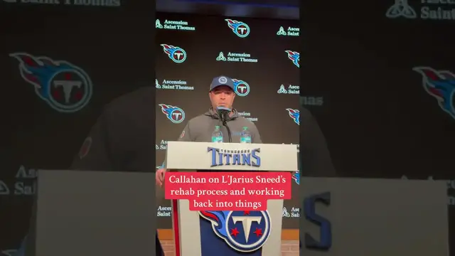 'Video thumbnail for #Titans CB L’Jarius Sneed is making good progress with his rehab. #tennesseetitans #atozsports #nfl'