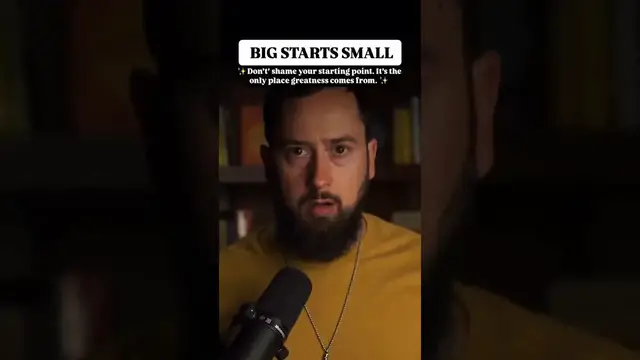 'Video thumbnail for (481) motivational reminder: big starts small for greatness'