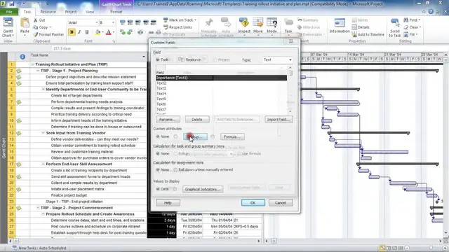 'Video thumbnail for Create a Drop Down List Field in Microsoft Project'