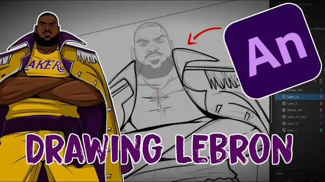 'Video thumbnail for heatcheck: lebron james as admiral akainu one piece animation bts'