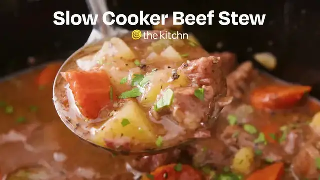 'Video thumbnail for Slow Cooker Beef Stew'