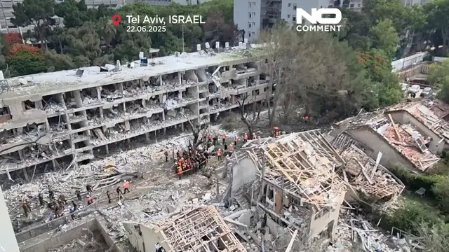 'Video thumbnail for Iran targets Tel Aviv with missile strikes, causing damage'
