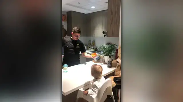 'Video thumbnail for Bartender Creates Adorable Tinytini For Toddler Son | Happily TV'