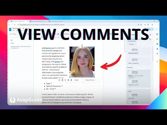 'Video thumbnail for How To View All Comments on Google Docs'
