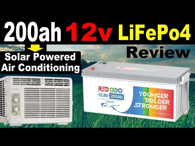 'Video thumbnail for LiFePo4 200ah Air Conditioning Capacity Test - Redodo battery review Off Grid Solar AC'