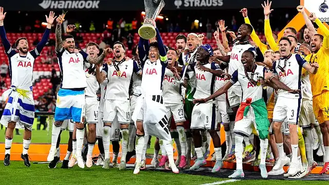 'Video thumbnail for Spurs beat Man United for Europa League title to end long trophy drought'