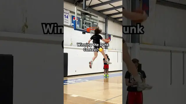 'Video thumbnail for 6ft Athlete's Incredible Dunking Journey: Soaring High on Short Rims'
