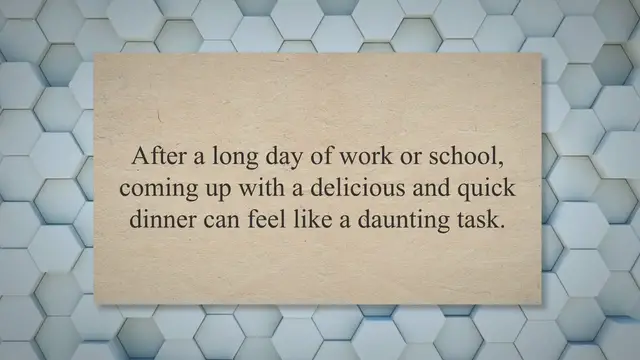 'Video thumbnail for 10 Easy Dinner Ideas for Delicious and Stress-Free Meals'