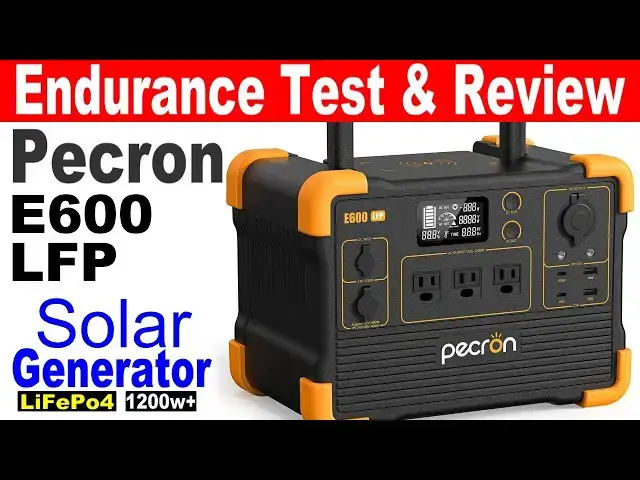 'Video thumbnail for Pecron E600 LFP: How does it perform? 1200w LiFePo4 Portable Power Station Solar Generator #Review'