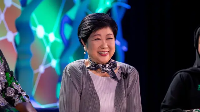 'Video thumbnail for Tokyo governor wants the mega city to make women's "dreams come true"'