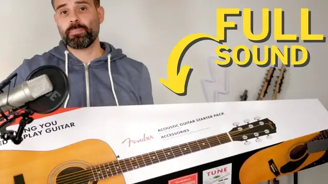 'Video thumbnail for Unboxing & First Impressions: Fender FA-115 Dreadnought Acoustic Guitar'