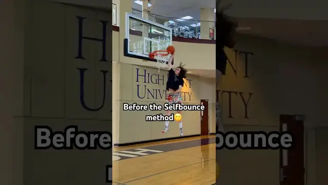 'Video thumbnail for (358) selfbounce dunk method: insane basketball skills'