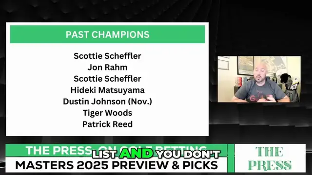 'Video thumbnail for The last 30 Masters champions all did this one thing'