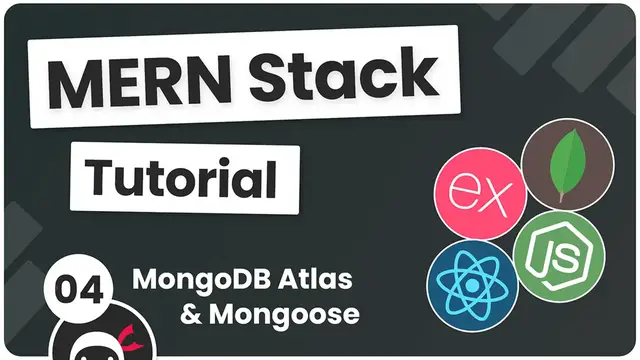'Video thumbnail for MERN Stack Tutorial #4 - MongoDB Atlas & Mongoose'