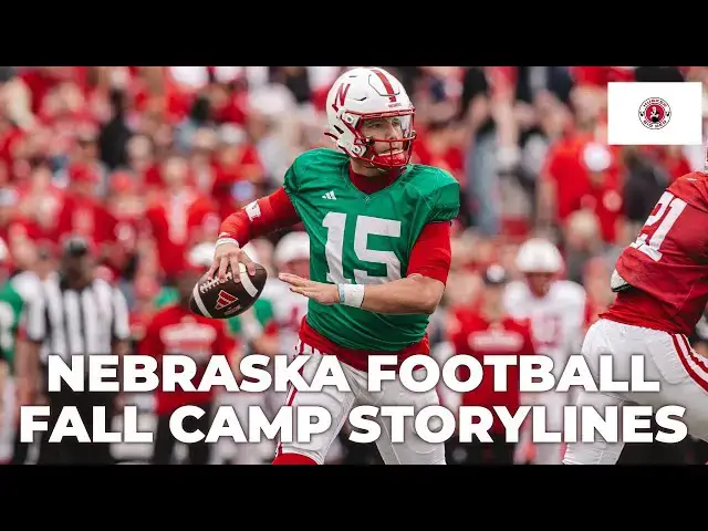 'Video thumbnail for Key storylines as Nebraska football fall camp begins!'