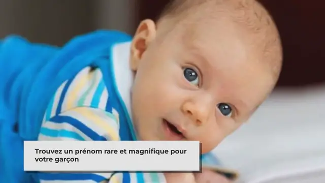 'Video thumbnail for 10 prénoms masculins rares et uniques pour votre bébé'